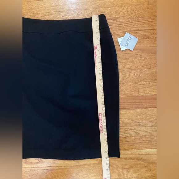 Kasper Skirt Women’s Sz 4 Black Lined Slit On Back Workwear Pencil Skirt NWT - Picture 10 of 10